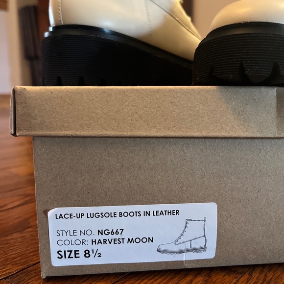 NIB Madewell Rayna Lace-Up Boot in Leather - Picture 5 of 8